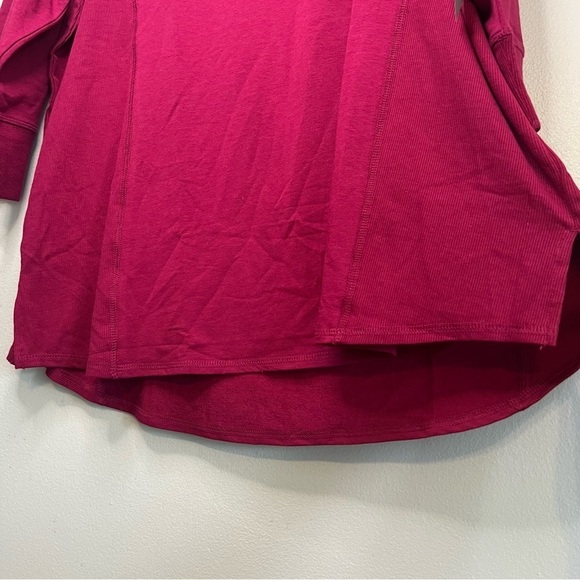 NEW Chico's Womens V Neck Ribbed Trim Tunic 3/4 Sleeve Orchid Flower Sz XXL - Picture 9 of 15